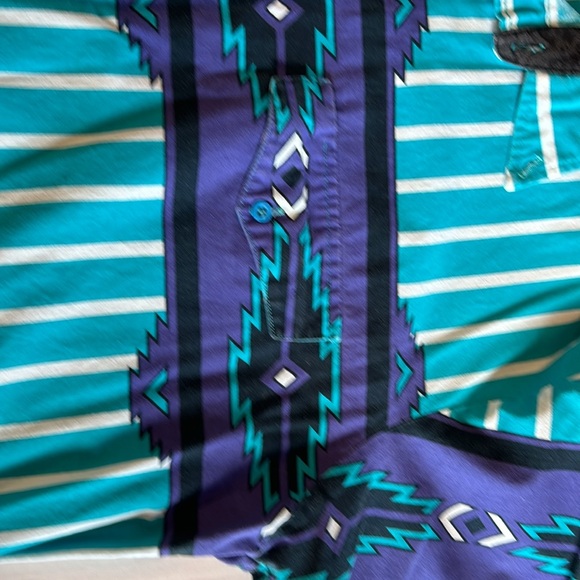 Vintage Roper Men’s Aztec L/S Button Down Western Shirt Size XL - Picture 6 of 9